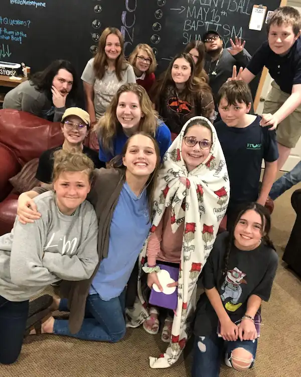 the way church denham springs youth bible study selfie